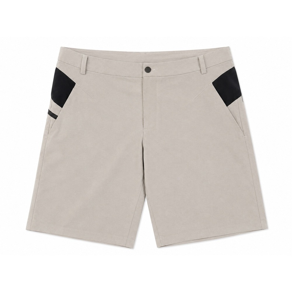 Lululemon Commission Golf Shorts Men's 36 Gray Black Contrast Panel 10" Inseam